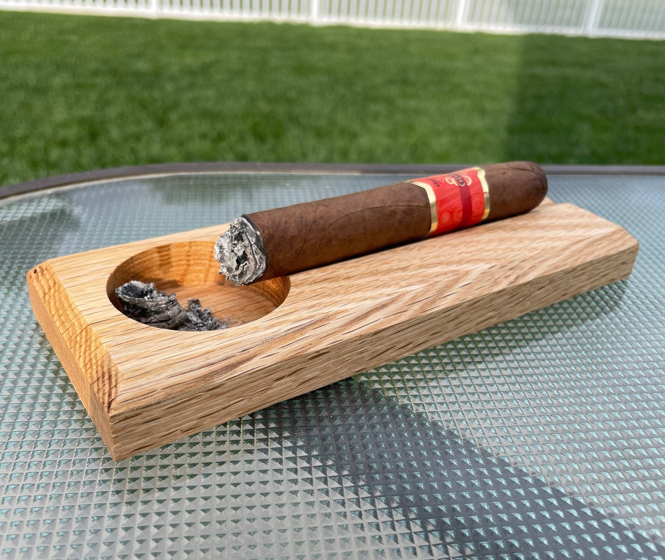 Personalized Cigar Ashtray, Custom with Your name for OU, LEO, Police