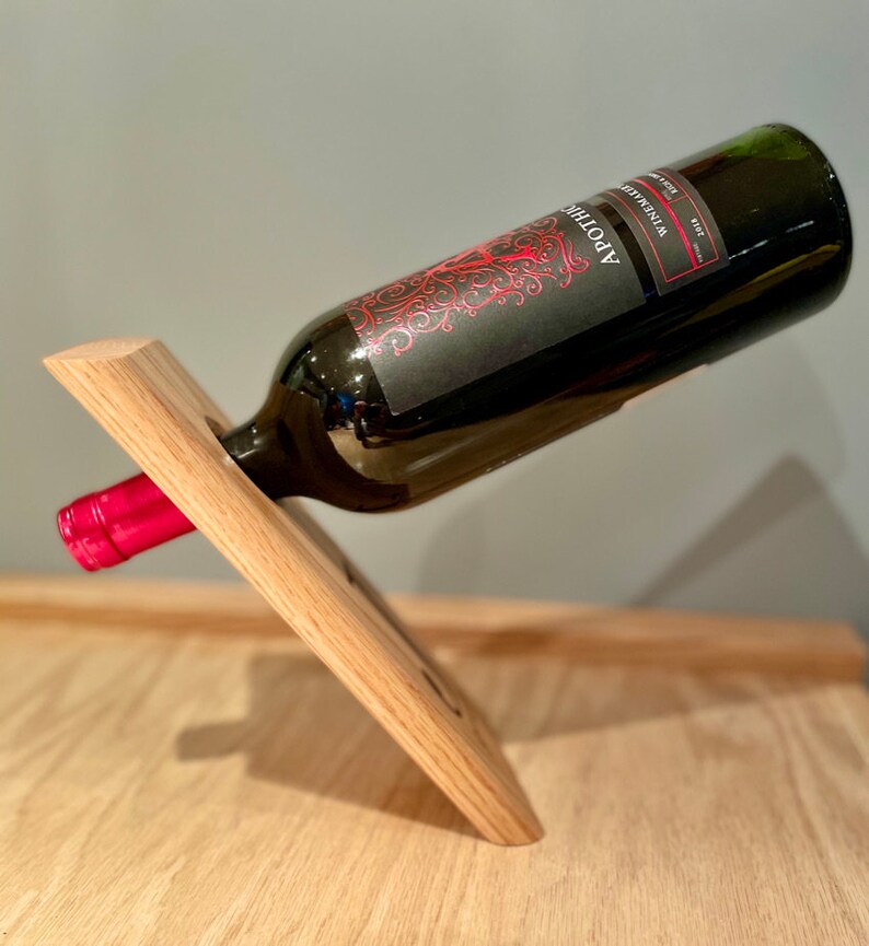 Personalized Balancing Wine Bottle Holder Etsy