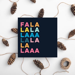Kerstkaart - FA LA LA