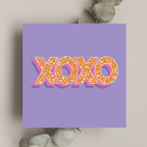 Carte de voeux Terrazzo - XOXO