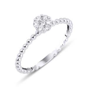 14K Engagement Ring,Diamond Engagement Ring
