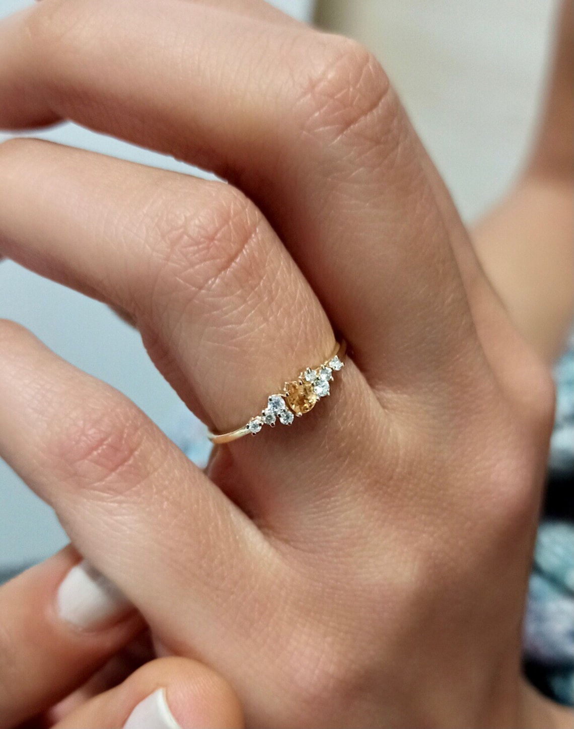 women yellow sapphire ring