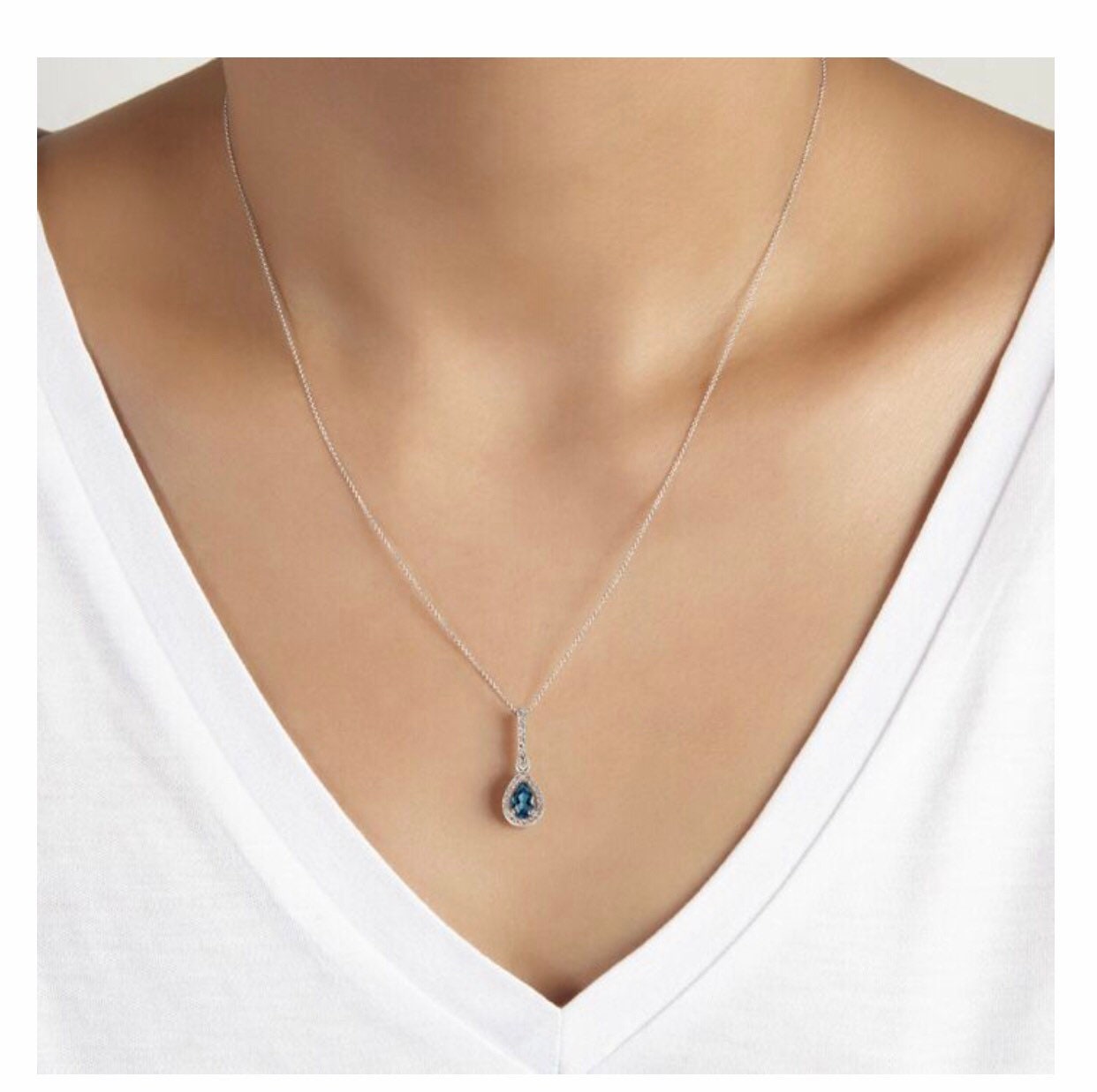 Sapphire & 14k Gold Good Fortune Pendant Necklace main image 1