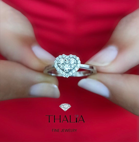 Anello diamante cuore clearance tiffany