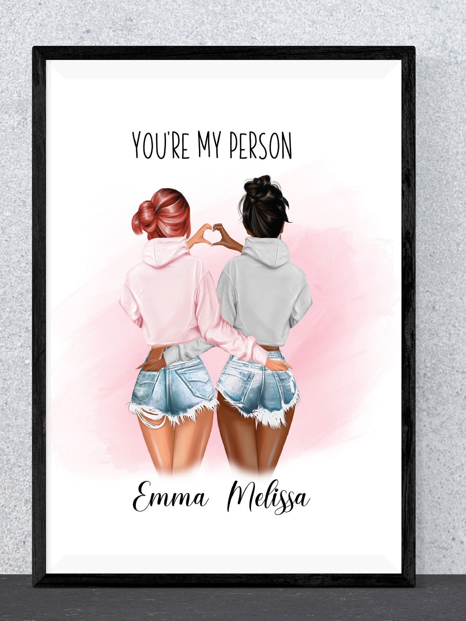 Best Friend Print Geschenk für Freund Beste Freundin | Etsy