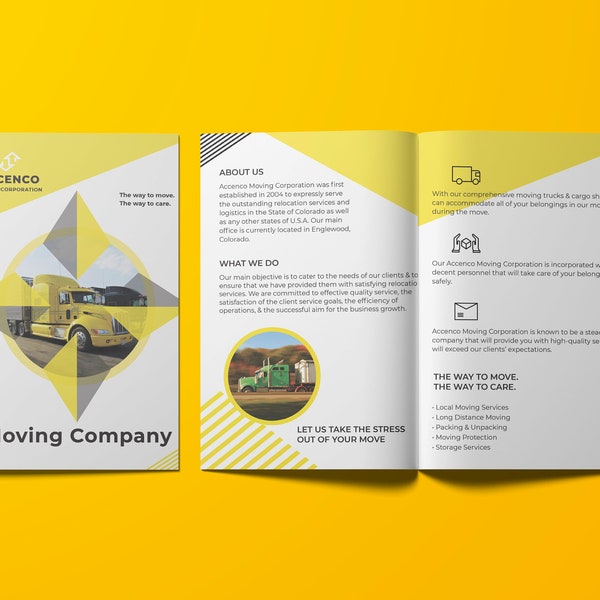 Apple Pages Brochure Template Etsy