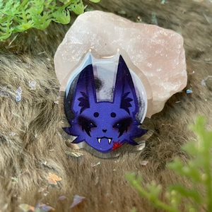 Vampire Bat Acrylic Badge
