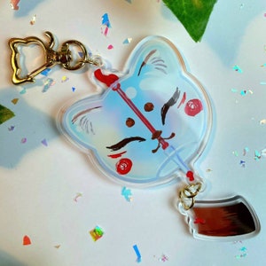 Tanuki Windchime Dangle Keychain