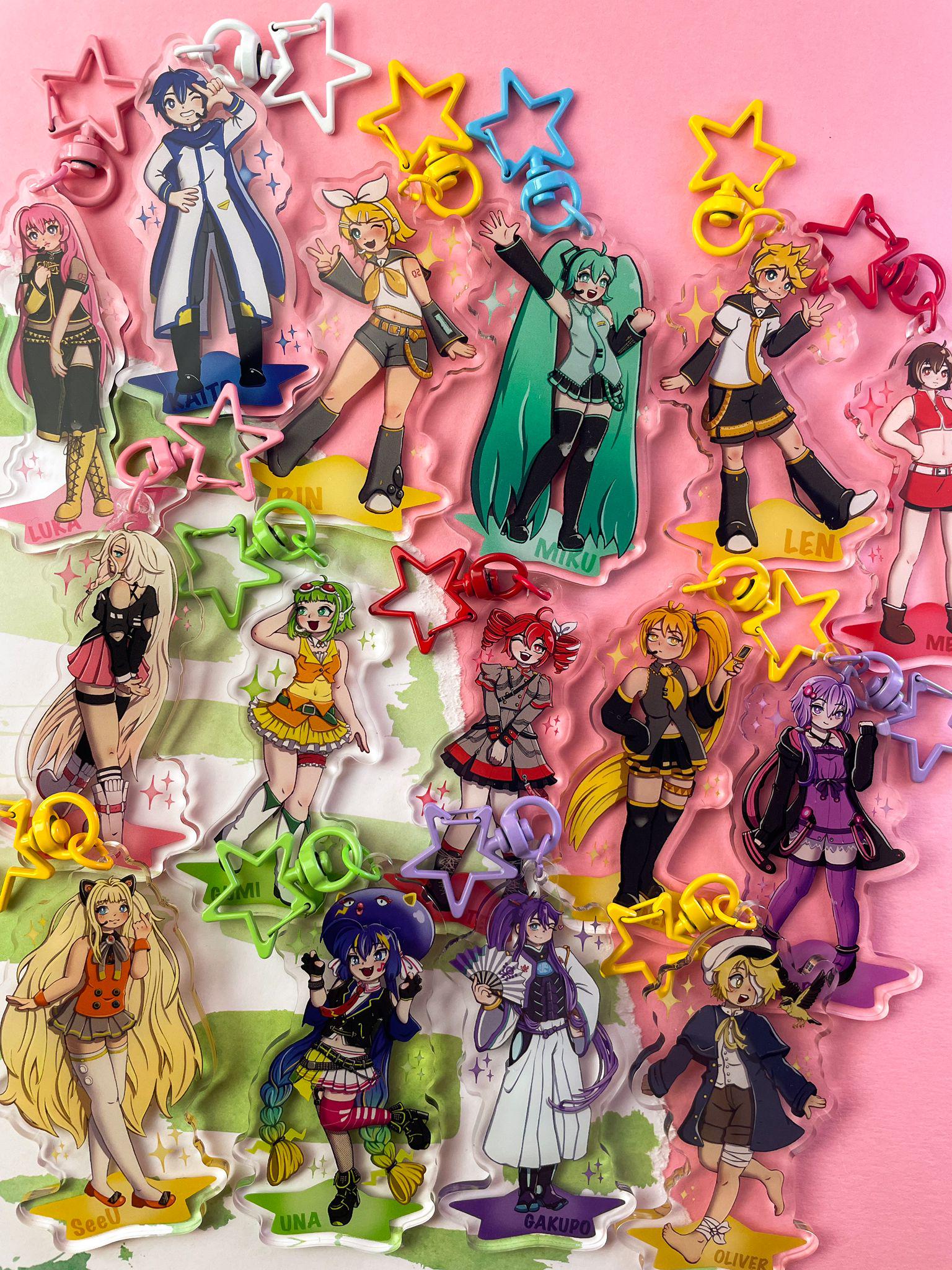 Vocaloid Keychain (15 Character Options) - Etsy