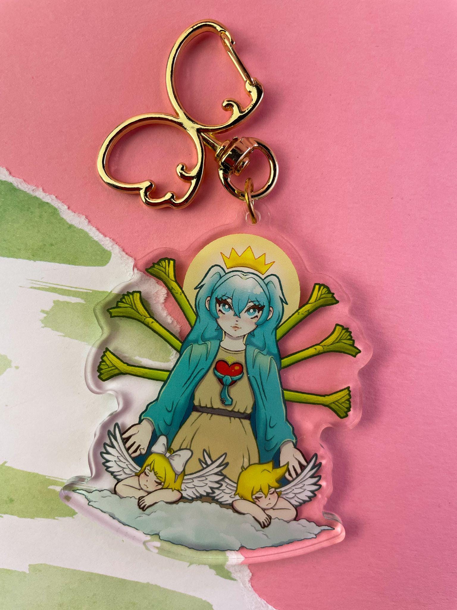 Virgin Mary Hatsune Miku Keychain - Etsy