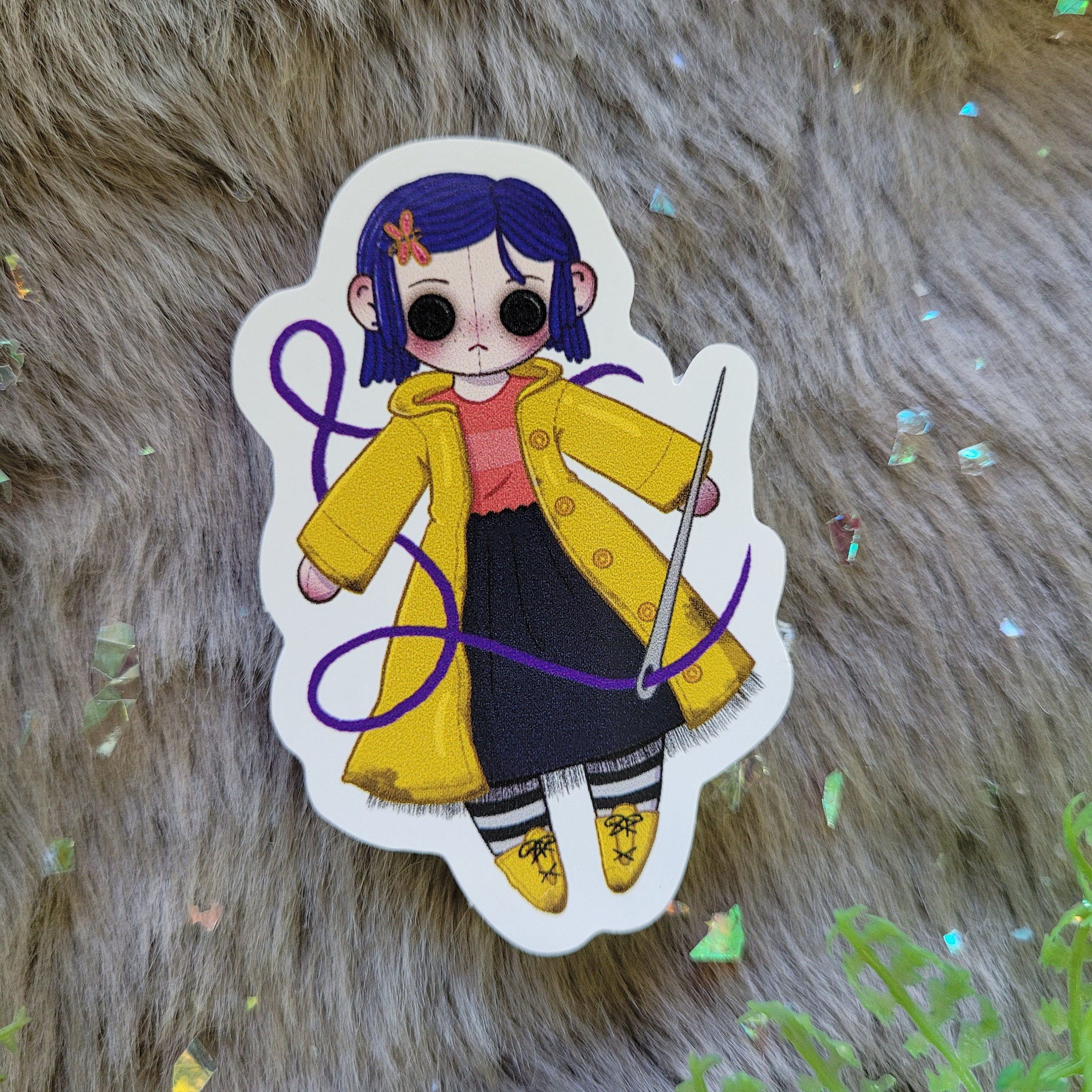 Coraline Doll Sticker