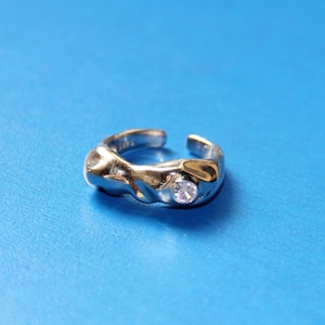 Futuristic Sterling Silver Ring F994