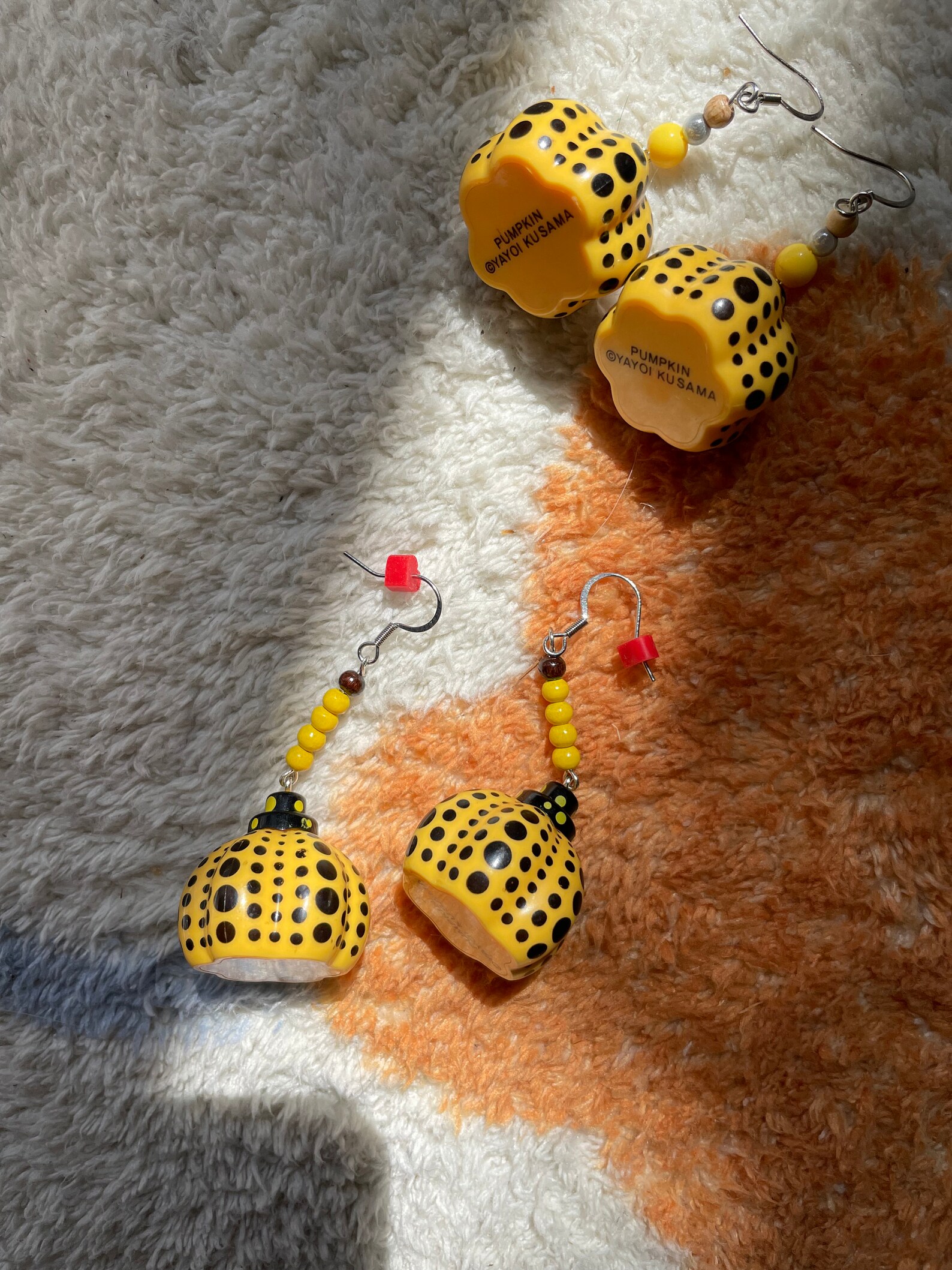 Very Limited Yayoi Kusama Pumpkin OG Handmade Beads Earrings Etsy
