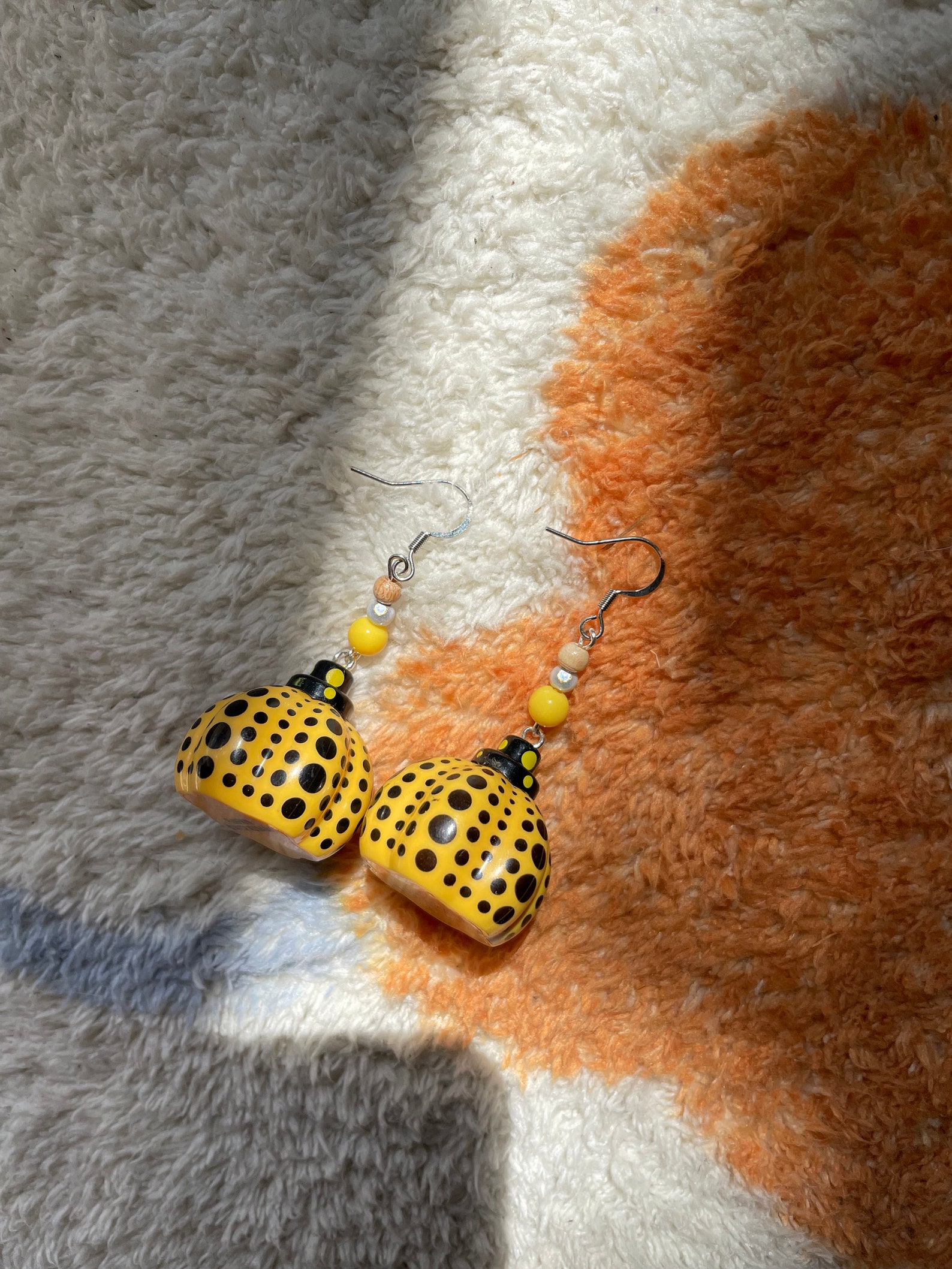 Very Limited Yayoi Kusama Pumpkin OG Handmade Beads Earrings Etsy