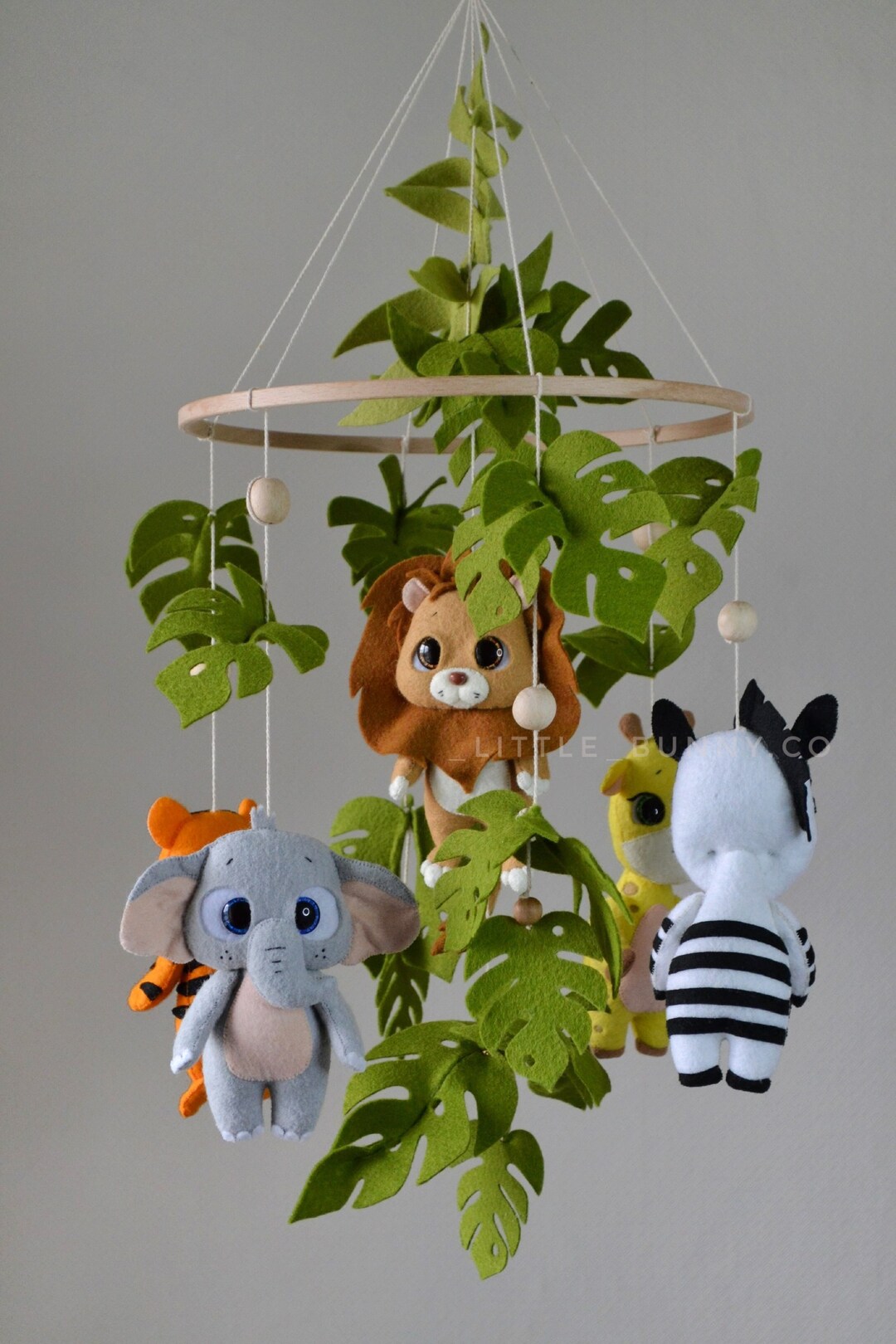 Safari Baby Mobile Baby Cot Mobile Zebra Giraffe Elephant Etsy