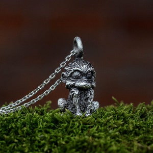 Vintage Monkey 925 Sterling Silver Pendant|Monkey Necklace|Monkey|Animal Pendant|Handmade
