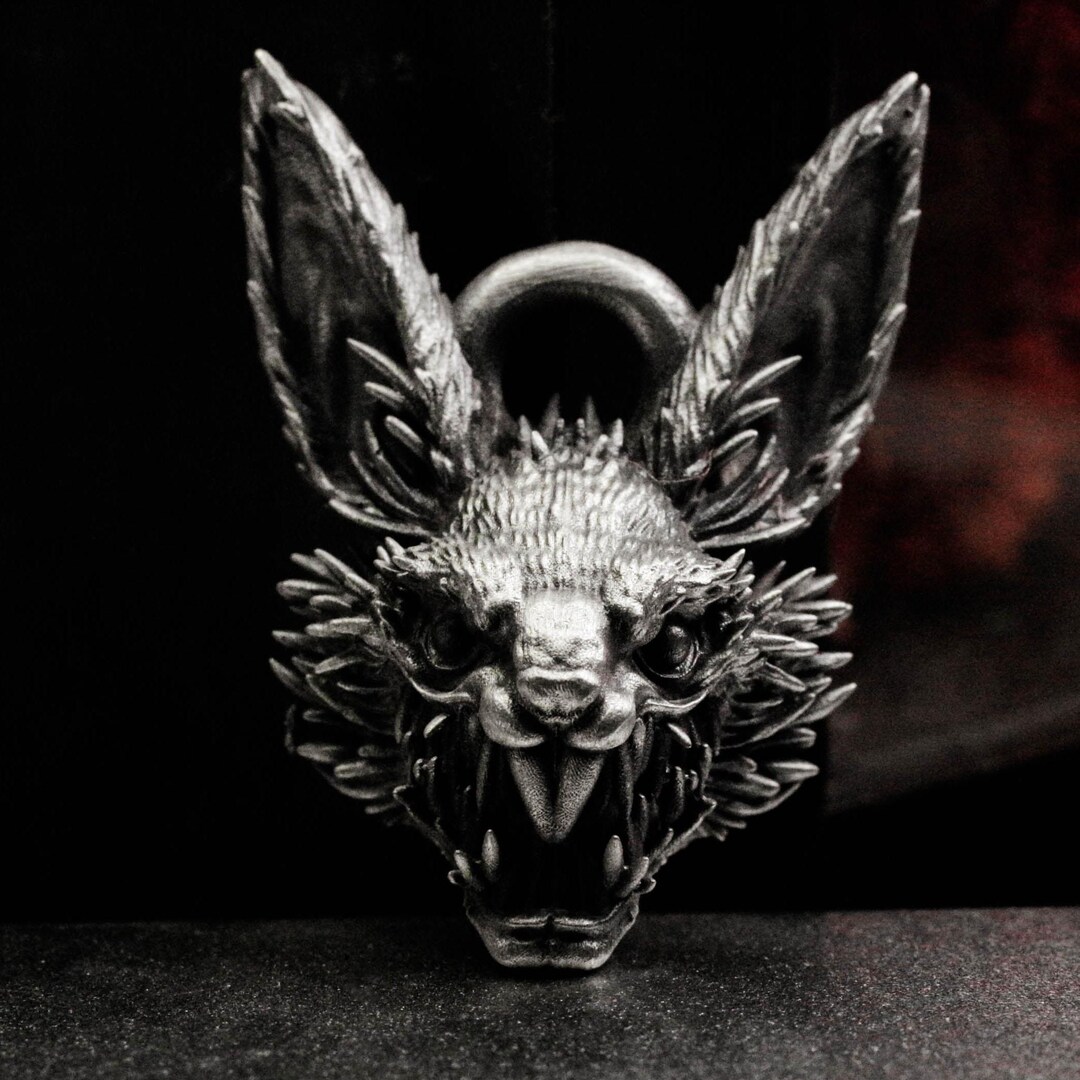 Raging Evil Rabbit Pendant, Rabbit Jewelry, Animal Rabbit Necklace Made ...