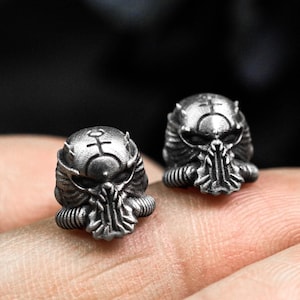 Imperial knight earrings, warrior helmet earrings, silver medieval earrings, samurai earrings, antique helmet earrings