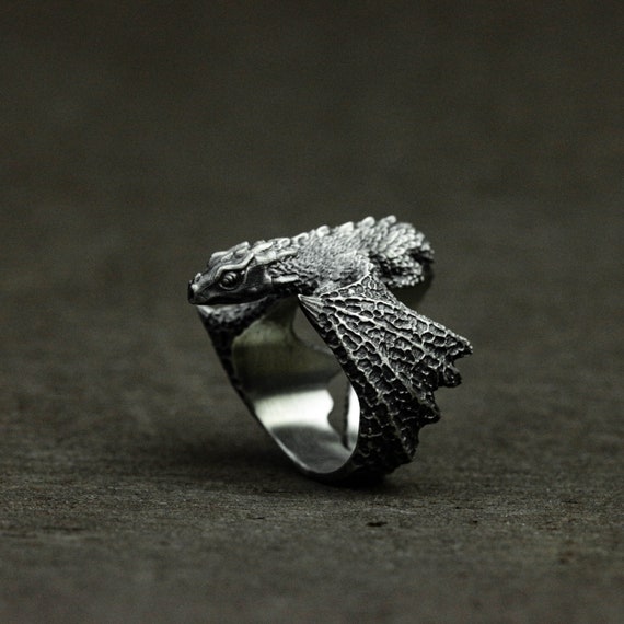 U-M Black Adjustable Dragon Ring Men Women Jewelry India | Ubuy