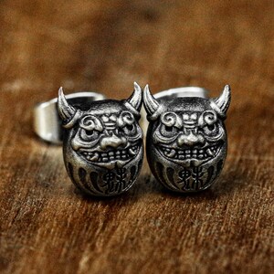 Sterling Silver Daruma Earrings\Dharma Egg Jewelry\Cute Silver Jewelry\Fashionable Modern High-end Jewelry\Recognition\Achievements