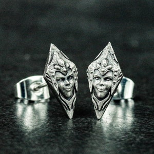 Goddess of Luck earrings-a gift for your bestie-vintage Goddess of Fortune and Destiny jewelry-the embodiment of luck-Ocean Lady