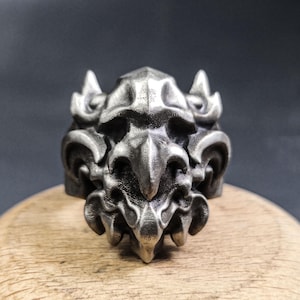 Greek mythology beast griffin ring - mythical creature ring - sterling silver gift for him/her, symbol of power and mystery，Silver griffin