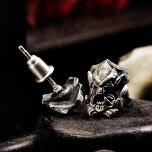 Gothic gargoyle earrings, evil vampire jewelry, hideous monster earrings gifts, creatures that protect and shelter the Holy Spirit