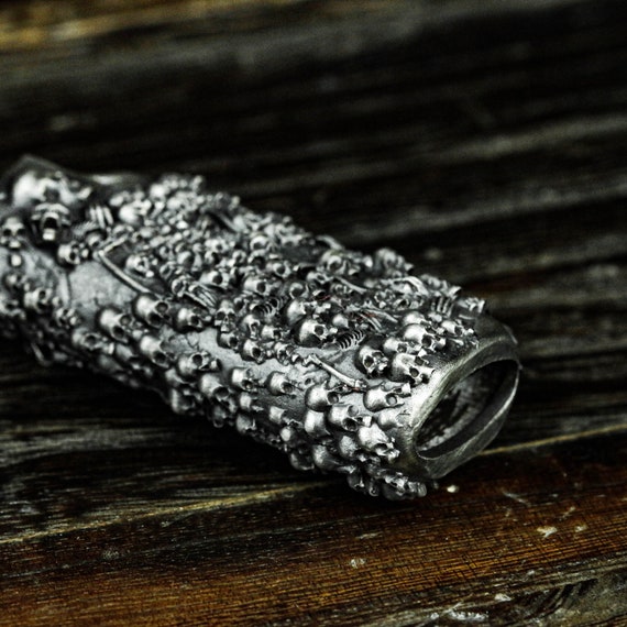 【値下げ中】シルバー事件 CASE#4.5 フェイス Sterling Silver Skull Lighter Case | Skull Lighter Case