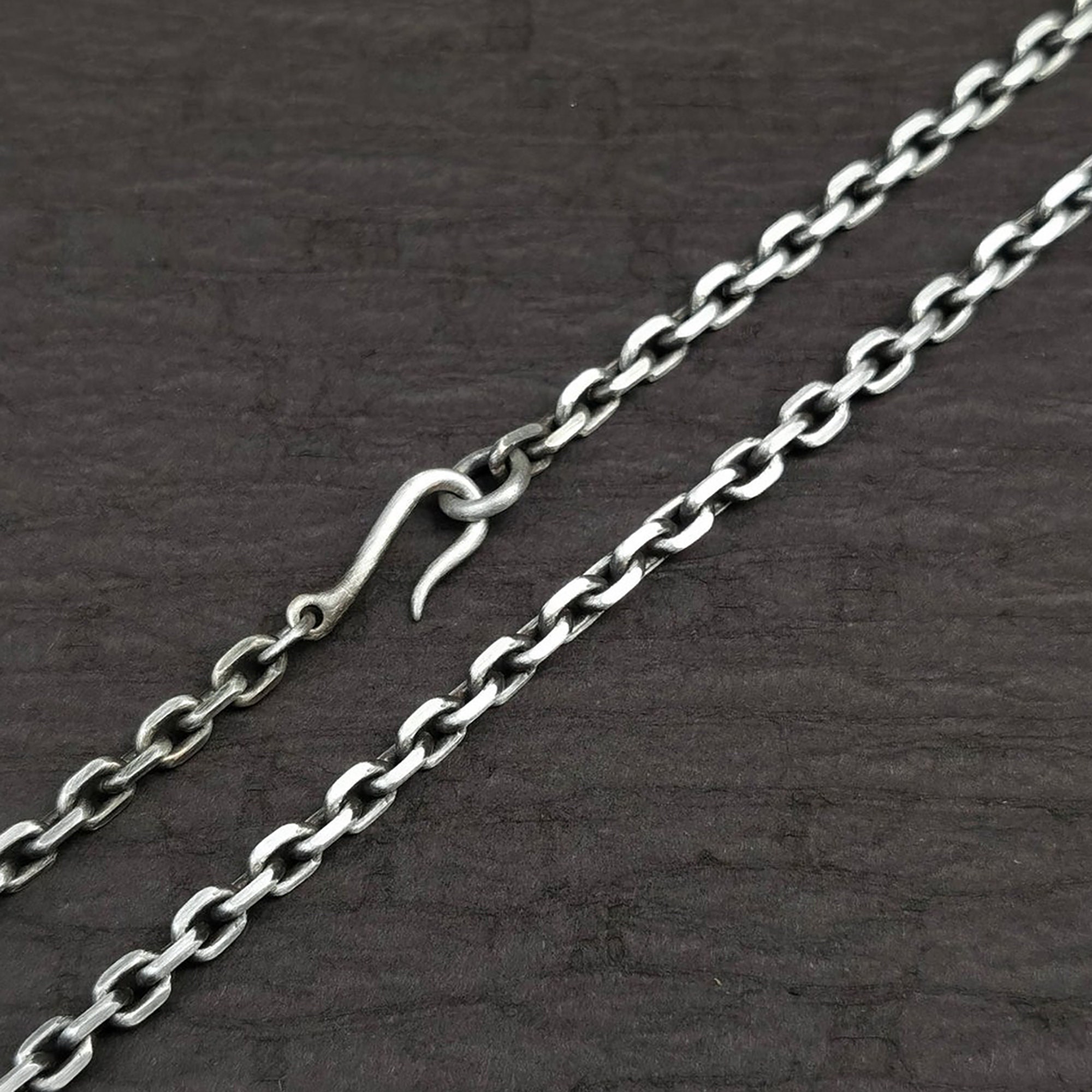 『Hollywood CHAIN BROWN×SILVER』 Silver Barbed Link Chain - Vàng New York