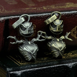 Collana con teschio di Jack, ciondolo gotico, ciondolo con teschio, ciondolo Fright Night - fatto a mano