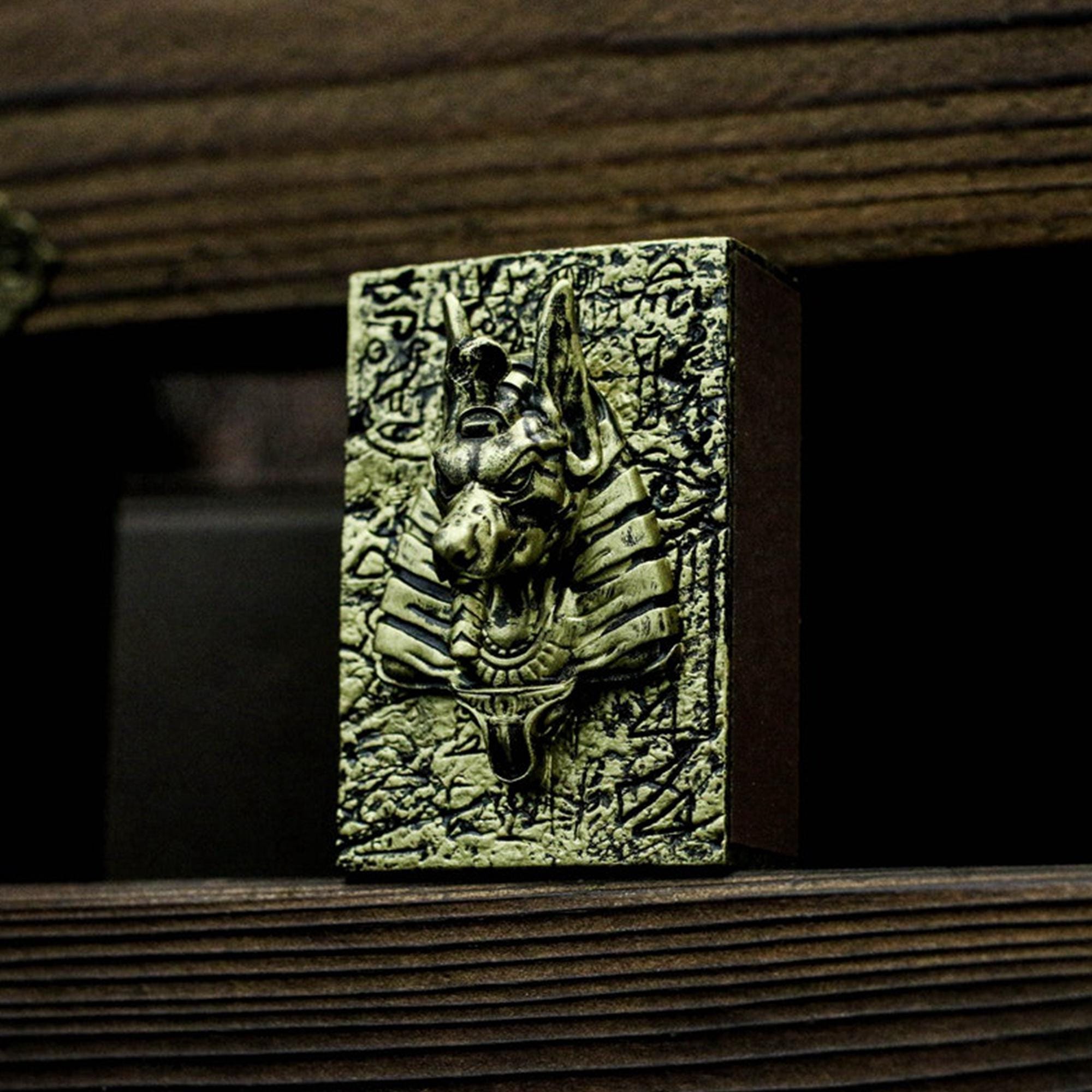 Anubis Matchbox: Egyptian God Amulet, Brass or Sterling Silver - Etsy