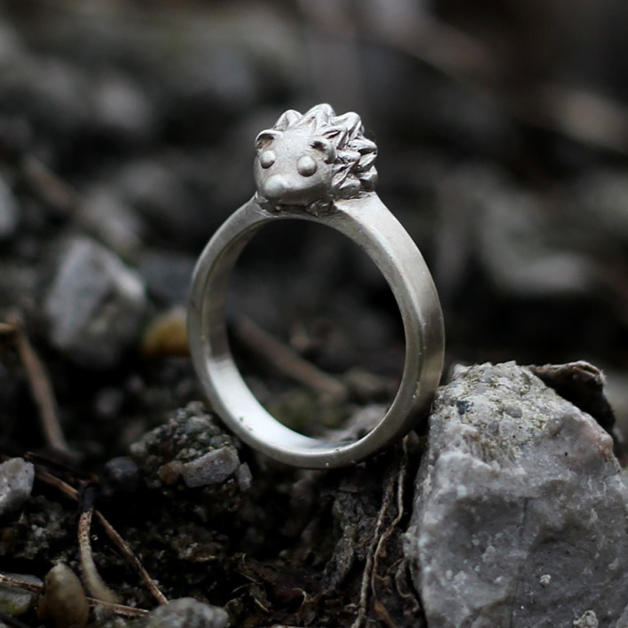 925 bague herisson en argent sterling bague en argent bague herisson bijoux herisson bague animale Etsy France