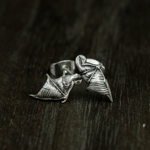 Devil Wings 925 Silver Earrings, Bat Wings Silver Earrings, Personalized Silver Jewelry-Handmade Gifts
