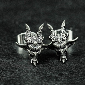 Ghost Face, Ghost Earrings - Spooky Stud Earrings Jewelry - Horror Game Accessories - Witchcraft - Inspirational Earrings - Forest - Unique