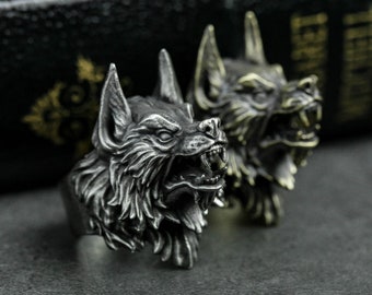 Werewolf Ring Totem, Werewolf Ring,Animal Jewelry, Wolf Ring,Werewolf Jewelry