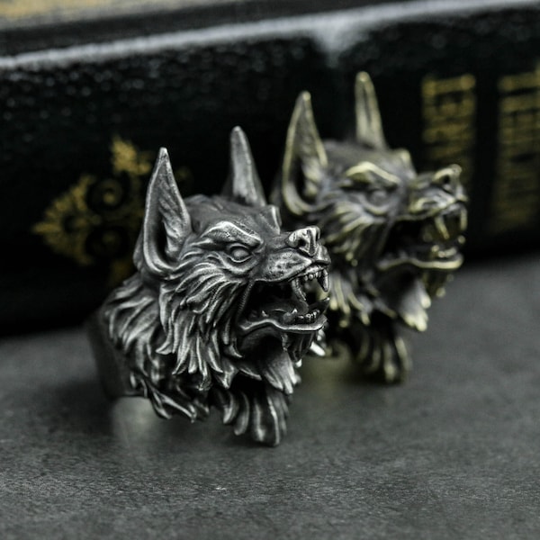 Werewolf Ring Totem, Werewolf Ring,Animal Jewelry, Wolf Ring,Werewolf Jewelry