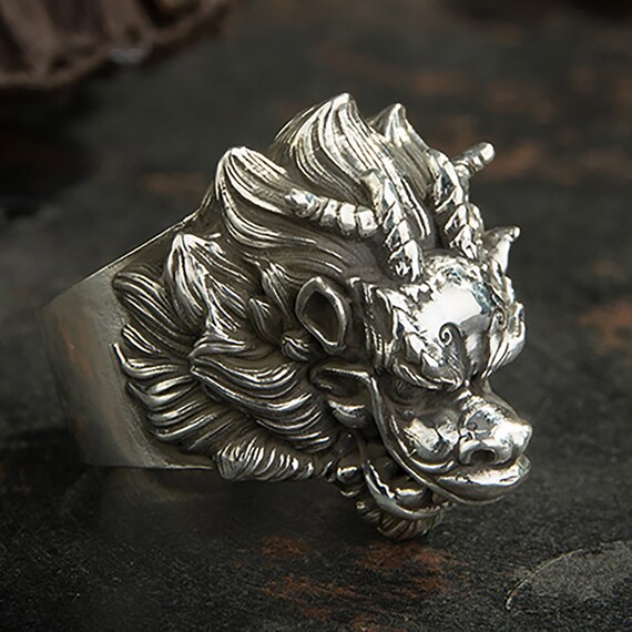 Draconic Lord Dragon Ring - Large Gothic Stainless Steel Ring For Men –  Wicked Tender