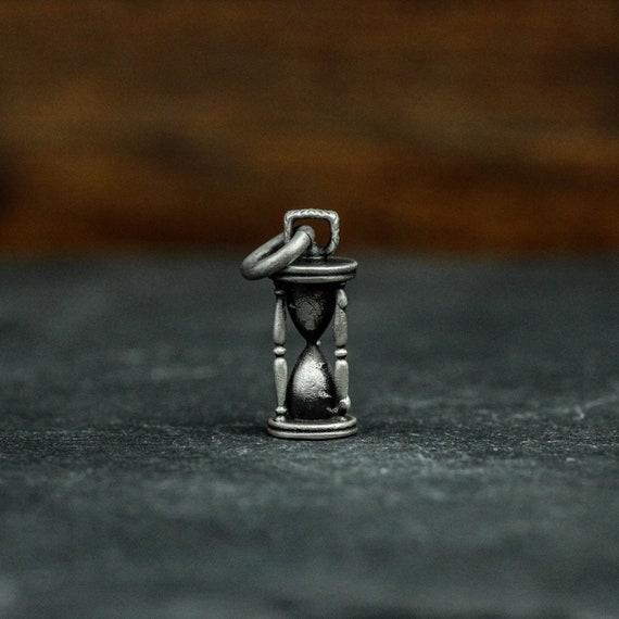 Collana Con Ciondolo Clessidra In Argento Sterling 925 E Pietre Turchesi, Catena In Acciaio, Regalo Per Donne, Lunghezza 18+2 Pollici