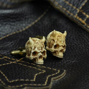 Skull Cufflinks | Shirt Cufflinks | Gothic Cufflinks | Elegant Cufflinks | Men&#39;s Accessories
