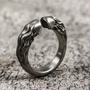 Silver horseshoe ring, custom lucky horseshoe ring, lucky symbol ring, U-shaped ring, modern style, equestrian ring, stirrup ring