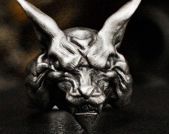 Neunschwänziger Fuchs Ring: 925er Silber Fabeltier Schmuck