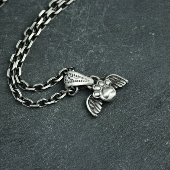 Collana In Argento 925 Con Ciondolo Zampa Di Gatto A Cuore - LYTOPTOP - Gioiello Per Amanti Dei Gatti - Regalo Di Compleanno Per Ragazze E Donne