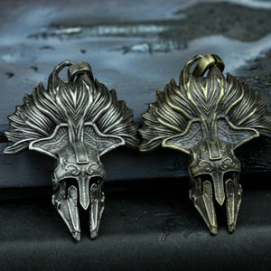 Spartan helmet pendant necklace, warrior helmet necklace, biker biker jewelry for men, history lover gift, engraving collection