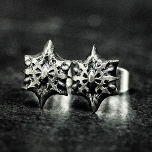 Star Celestial Studs - Magical Silver Earrings - UnisexJewelry - Cartographer Jewelry - BridalGifts - Bridesmaid Silver Jewelry - Geek Gifts