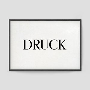 Druck Poster