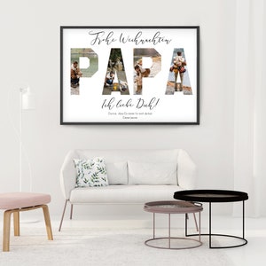 PAPA gift personalized | Christmas gift dad man husband father | Christmas gifts for men | dad picture