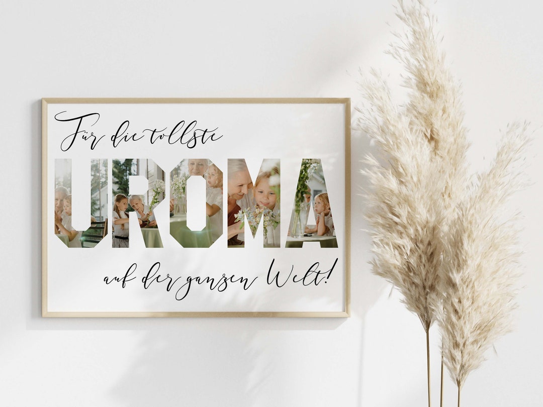 Uroma Fotogeschenk personalisiert Geschenk Uroma Weihnachten Geburtstag