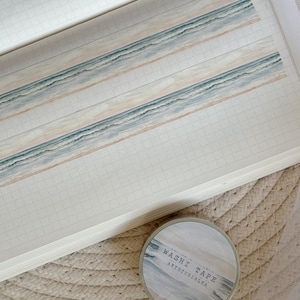 washi tape voor aan de kust, afplaktape, washi tape voor in je dagboek, blauwe washi tape, washi tape voor aan de kust, 20 mm washi