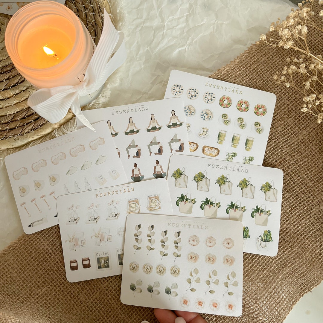 Life Style Sticker Lifestyle Essentials Sticker Sheet | Grocery Shopping, Breakfast ...