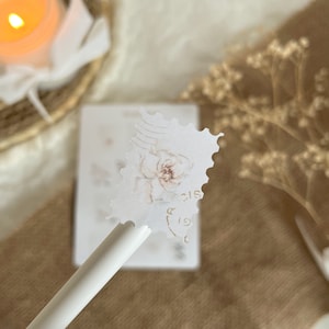 Flower post stamp sticker sheet